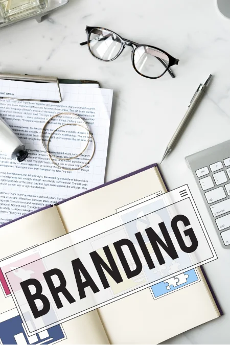 Editor reviewing a manuscript for Book Marketing services